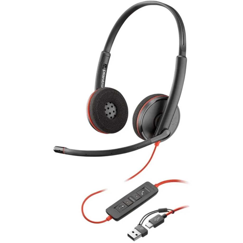 Навушники On-ear Poly Blackwire 3220 (8X228AA)