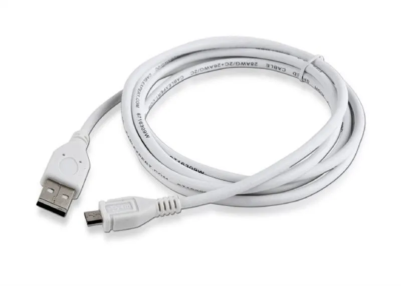 Кабель синхронізації Cablexpert USB - Micro USB V 2.0 (M/M), 1.8 m (CCP-mUSB2-AMBM-6-W)