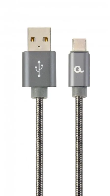 Кабель синхронізації Cablexpert USB - USB Type-C V 2.0 (M/M), 1 m (CC-USB2S-AMCM-1M-BG)