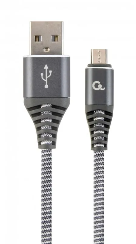 Кабель синхронізації Cablexpert USB - micro USB (M/M), 2.1 А 2 m (CC-USB2B-AMmBM-2M-WB2)