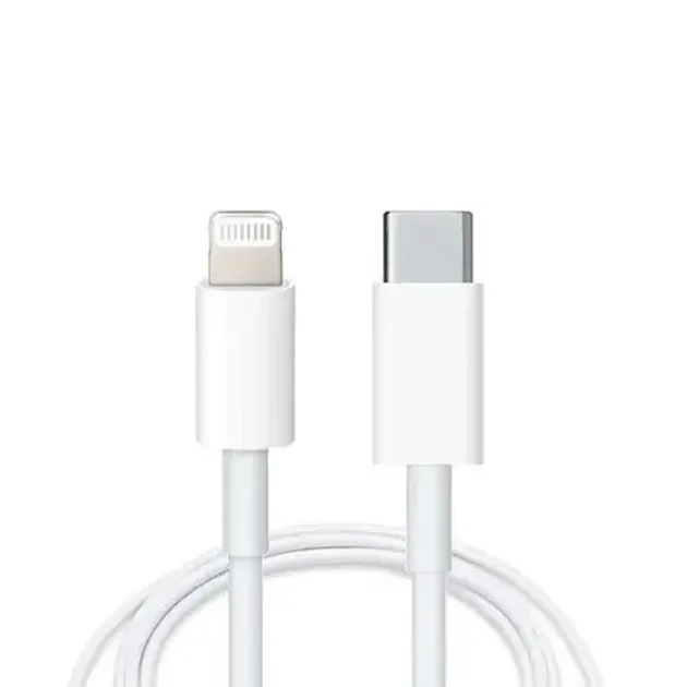 Кабель синхронізації Apple Woven Charge USB Type-C - Lightning 1m White (K28351)