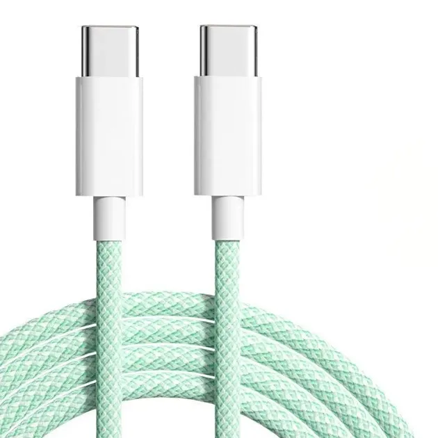 Кабель синхронизации Apple Woven Charge USB Type-C - USB Type-C 1m Green (K28437)