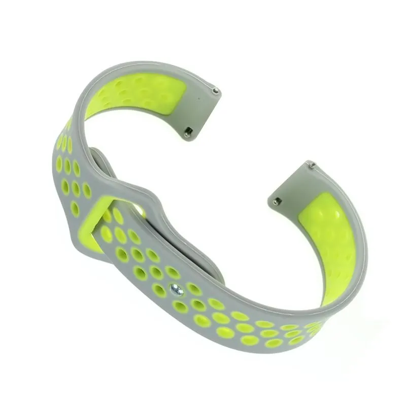 Ремешок для фитнес браслета BeCover Nike Style for Amazfit Stratos 1/2/2S/3/GTR 2/GTR 47mm/GTR Lite 47mm/Nexo/Pace Gray-Green (705816)