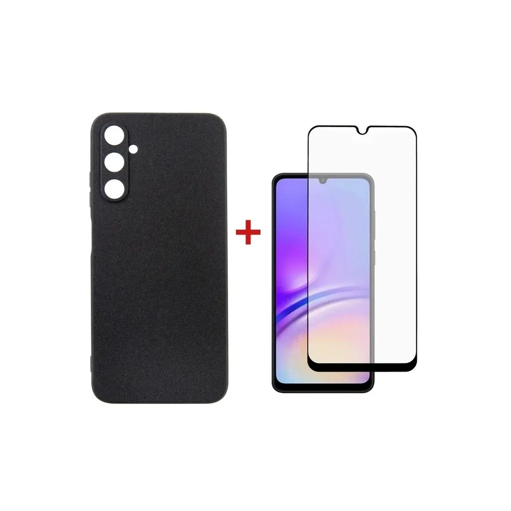 Чохол для смартфона Dengos Kit for Samsung Galaxy A05s (A057) case + glass (Black) (DG-KM-09)