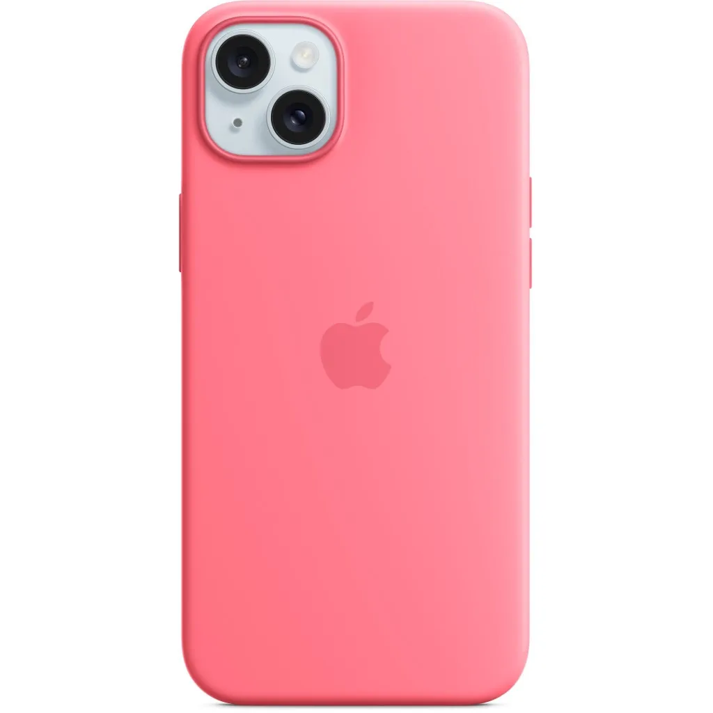 Чехол для смартфона Apple iPhone 15 Plus Silicone Case with MagSafe - Pink,Model A3124 (MWNE3ZM/A)