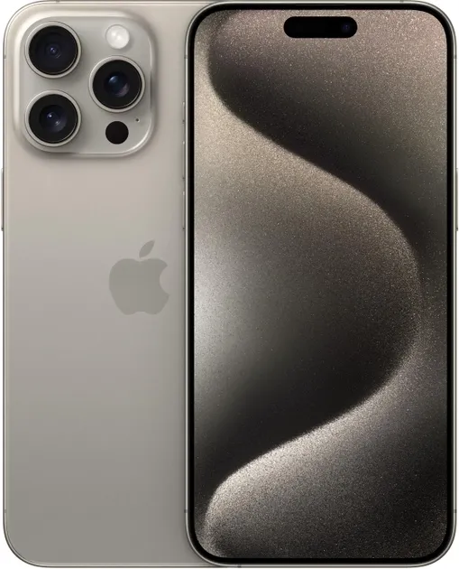Смартфон iPhone 15 Pro Max 512Gb Natural Titanium (Dual Sim) (MU2V3)