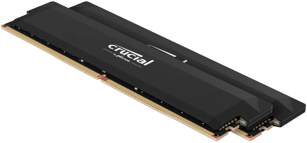 Оперативна пам'ять Crucial DDR5 Pro Overclocking DDR5 6000MHz 32GB Kit 2x16GB UDIMM Black (CP2K16G60C36U5B)