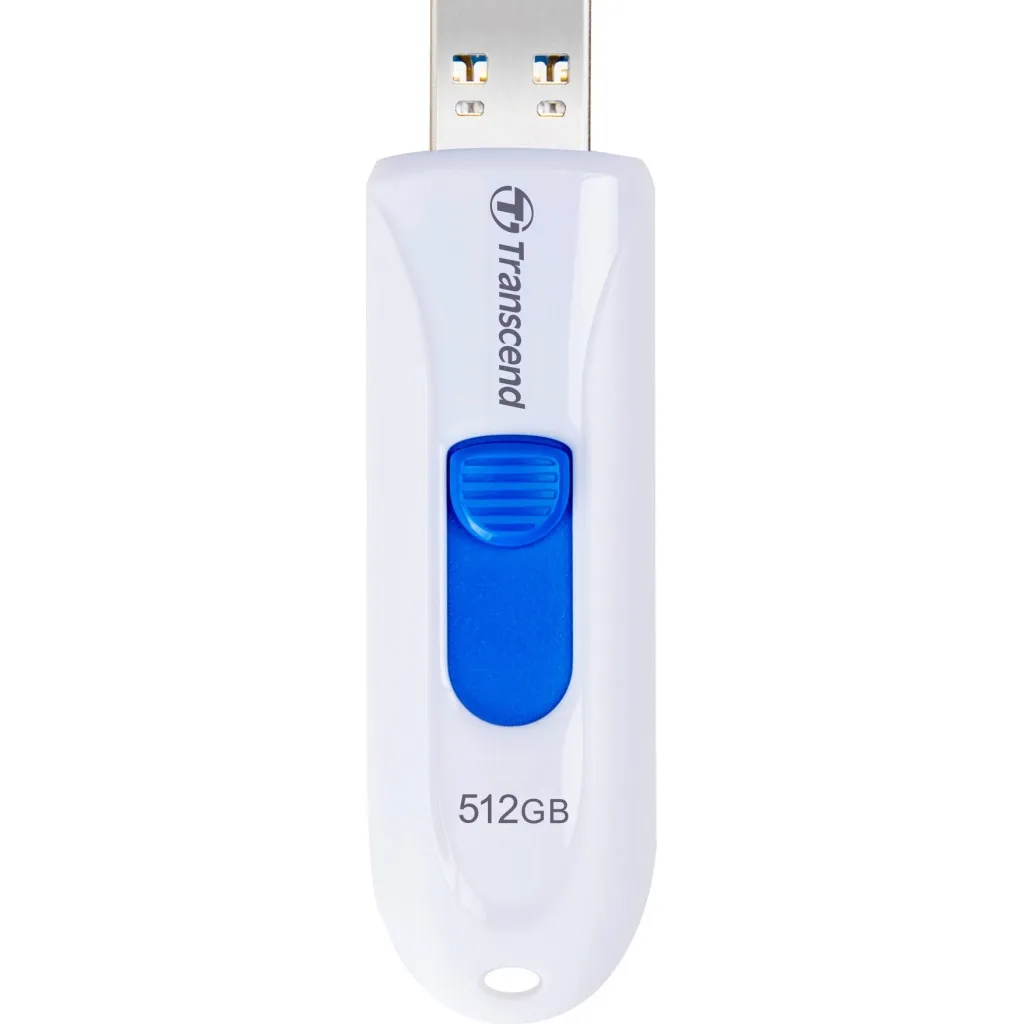 Флеш пам'ять USB Transcend 512GB JetFlash 790 White USB 3.1 (TS512GJF790W)