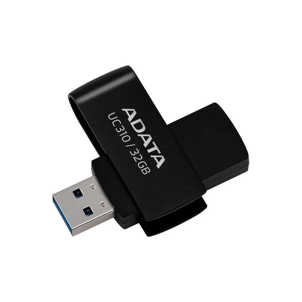 Флеш память USB ADATA 32GB UC310 Black USB 3.0 (UC310-32G-RBK)