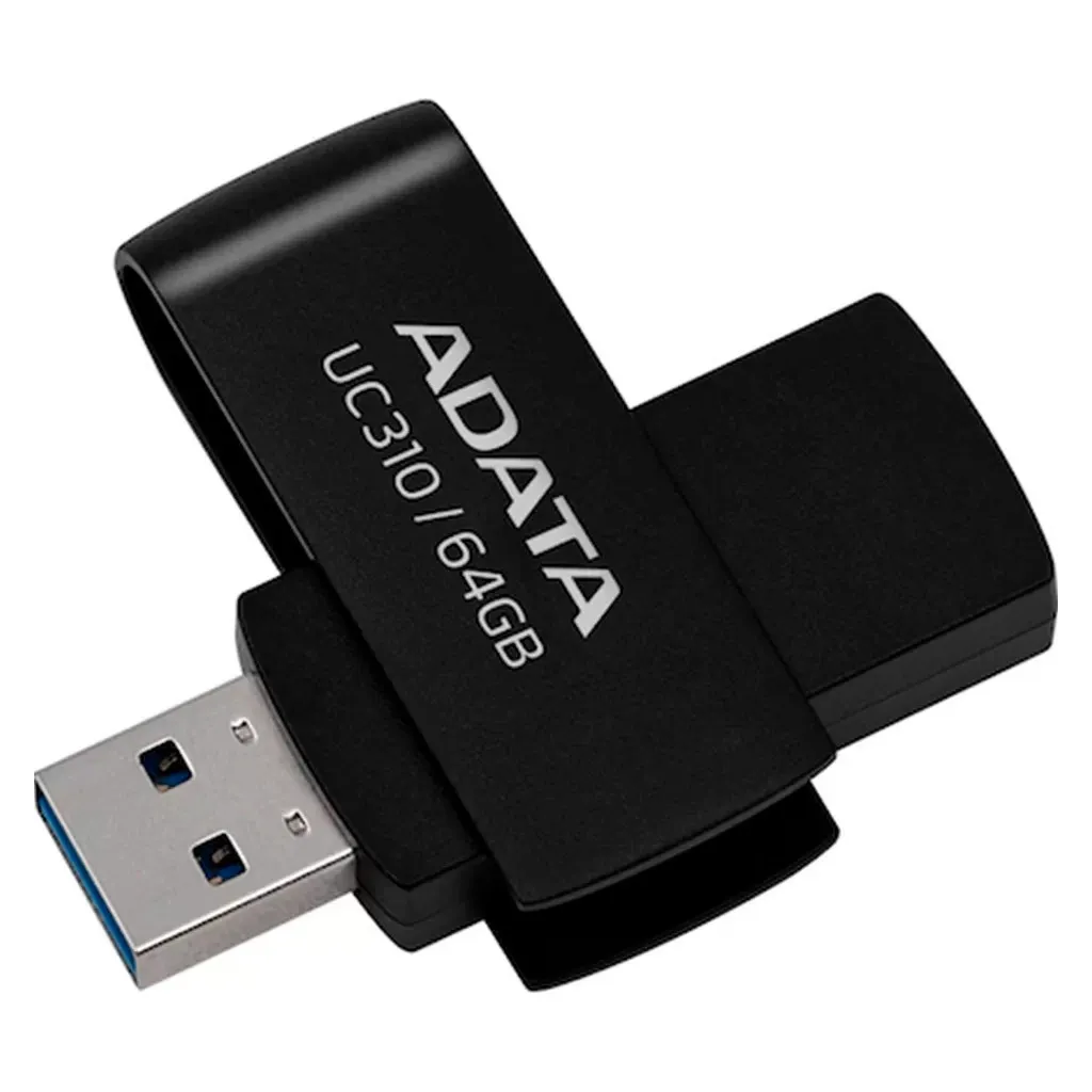 Флеш пам'ять USB ADATA 64GB UC310 Black USB 3.0 (UC310-64G-RBK)