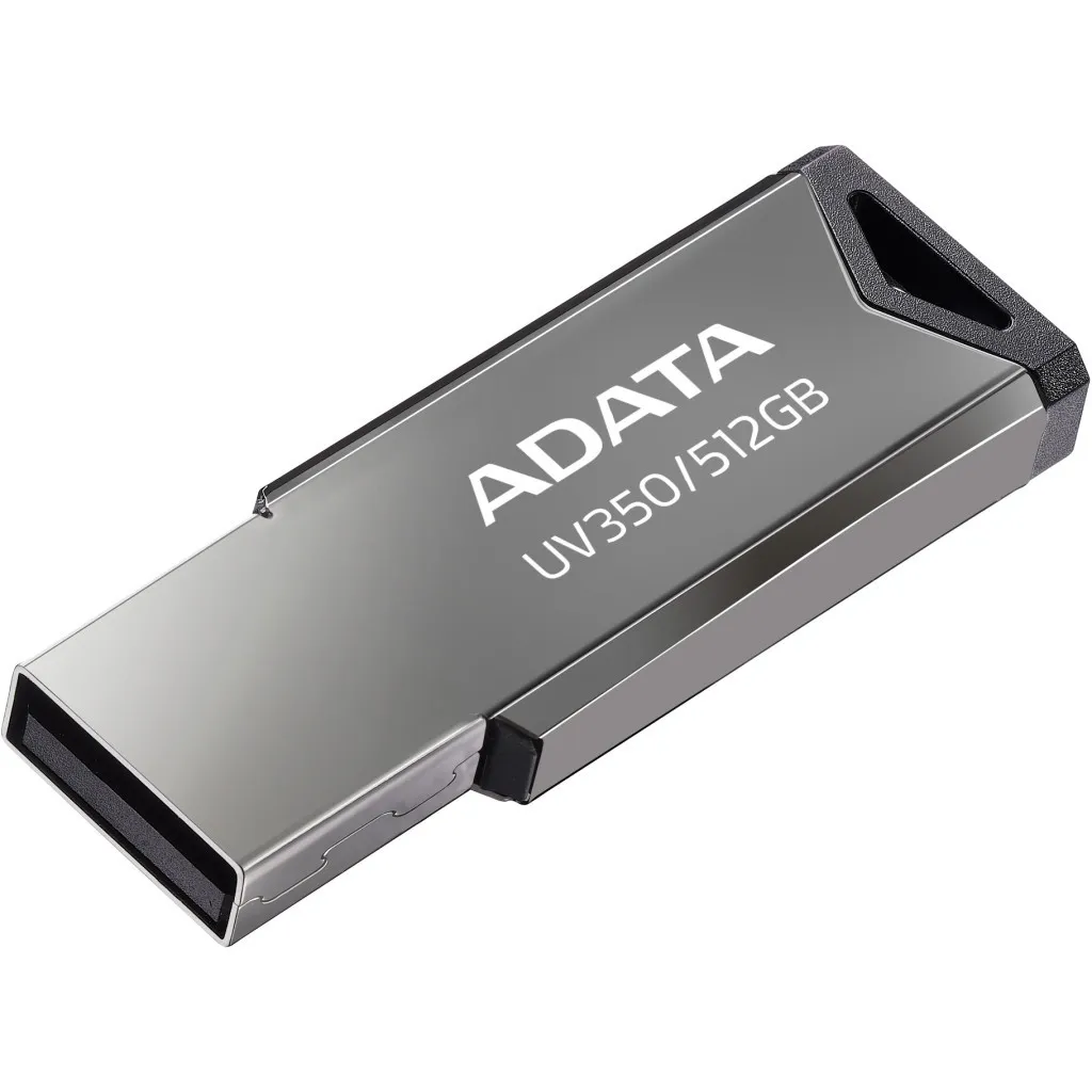 Флеш пам'ять USB ADATA 512GB UV350 Metallic USB 3.2 (AUV350-512G-RBK)