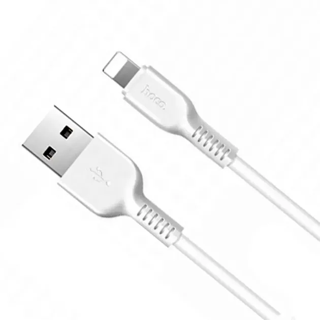 Кабель синхронізації Hoco X13 Easy Charged USB - Lightning 1m White (D23103)