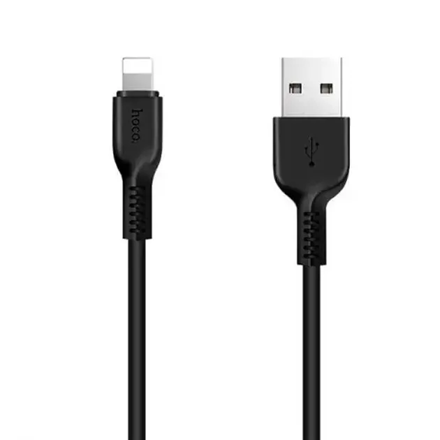 Кабель синхронизации Hoco X13 Easy Charged USB - Lightning 1m Black (D22970)