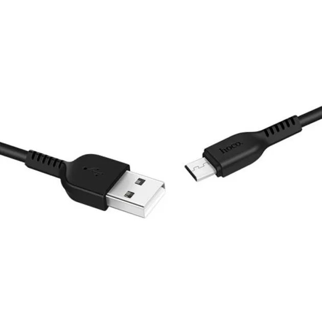 Кабель синхронизации Hoco X20 Flash USB - microUSB 1m Black (D21031)