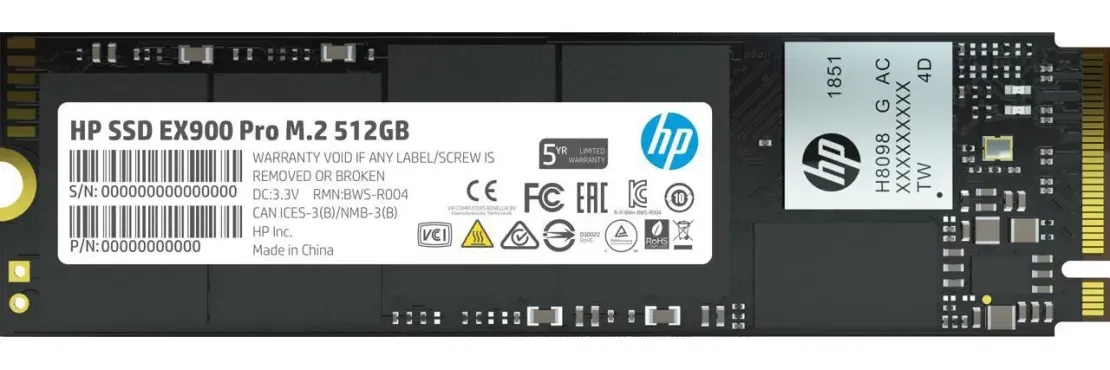SSD накопитель HP EX900 Pro 512 GB (9XL76AA)