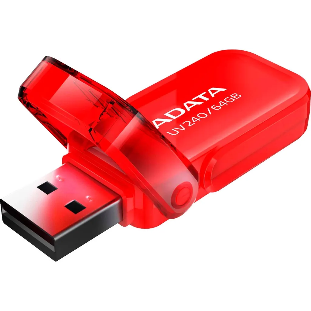Флеш пам'ять USB ADATA 64GB AUV 240 Red (AUV240-64G-RRD)