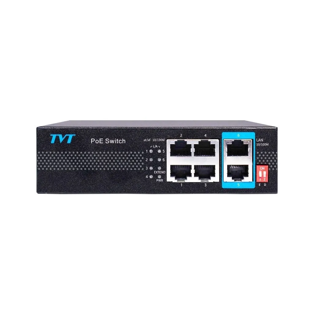 коммутатор TVT DIGITAL TD-B2204S1-PEU