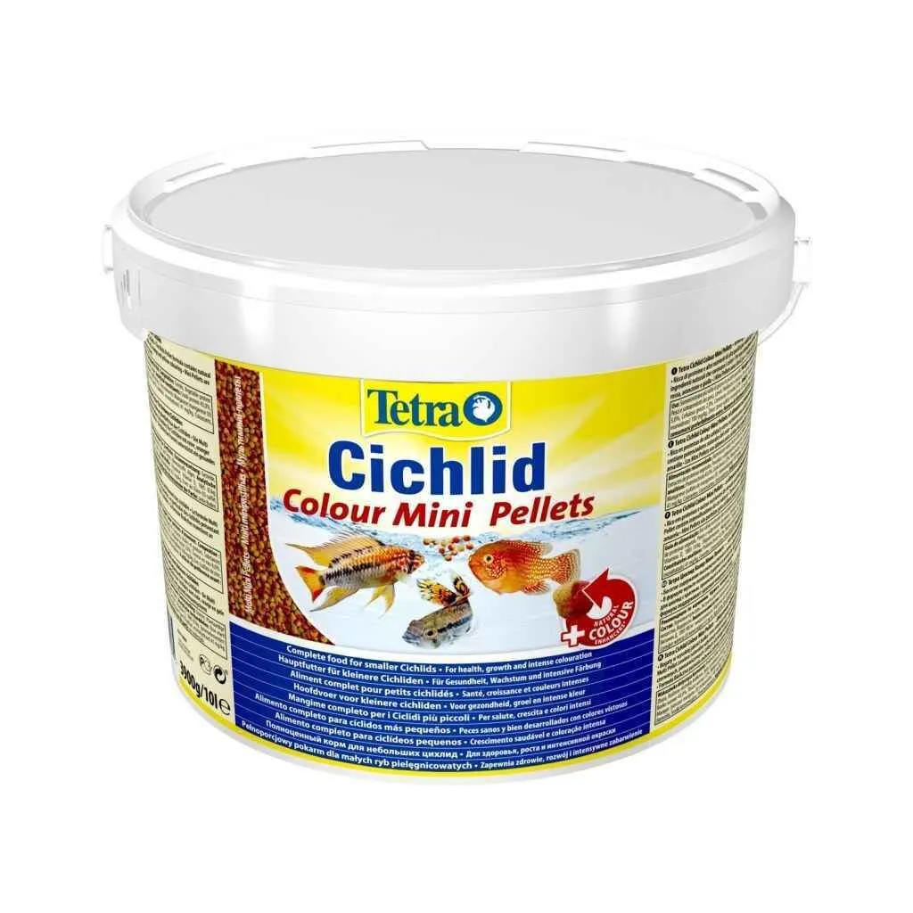 Корм для риб Tetra Cichlid Colour Mini у гранулах 10 л (4004218201385)