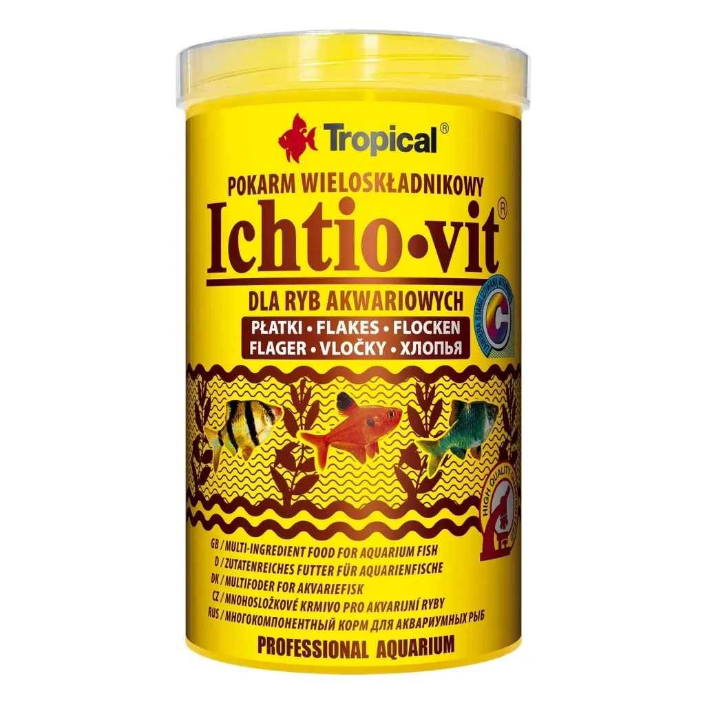 Корм для риб Tropical Ichtio-vit у пластівцях 1 л (5900469770061)