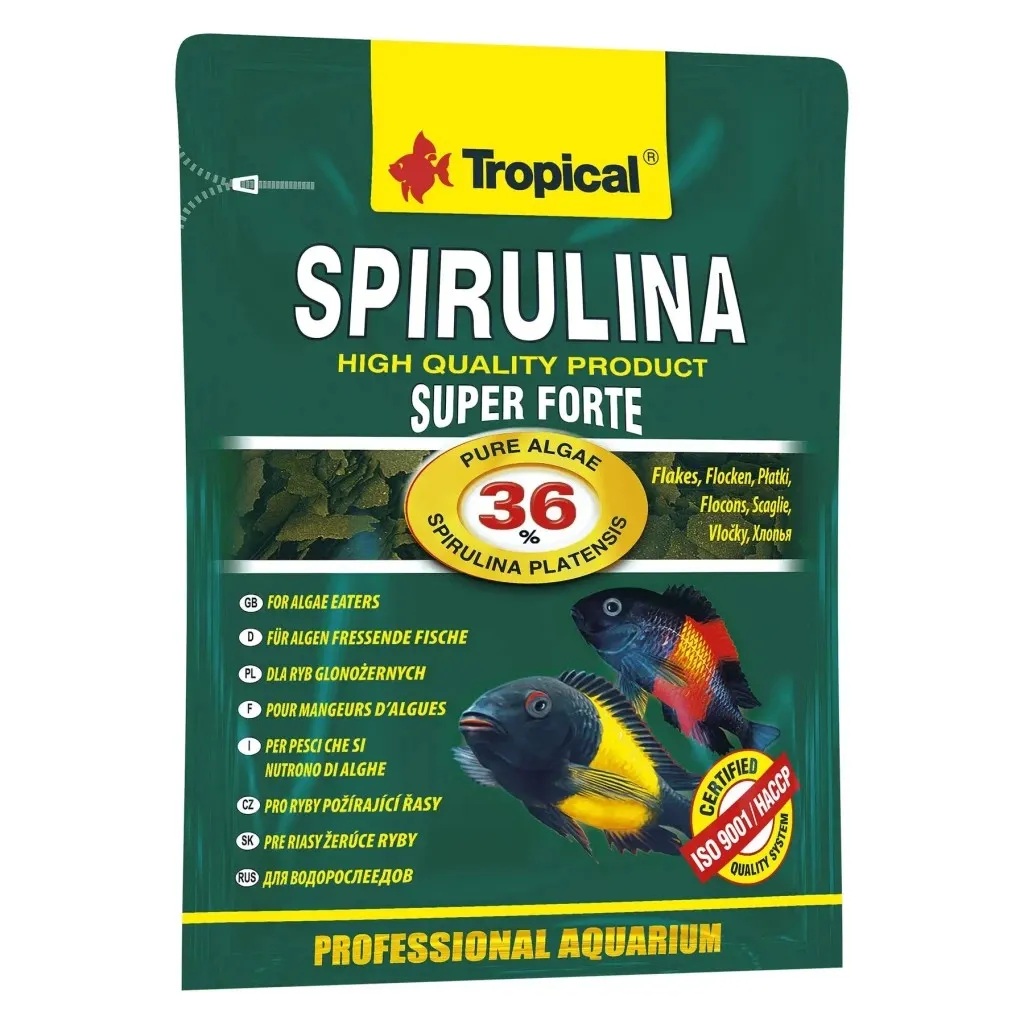 Корм для рыб Tropical Super Spirulina Forte в мальчишках 60 мл (5900469703113)