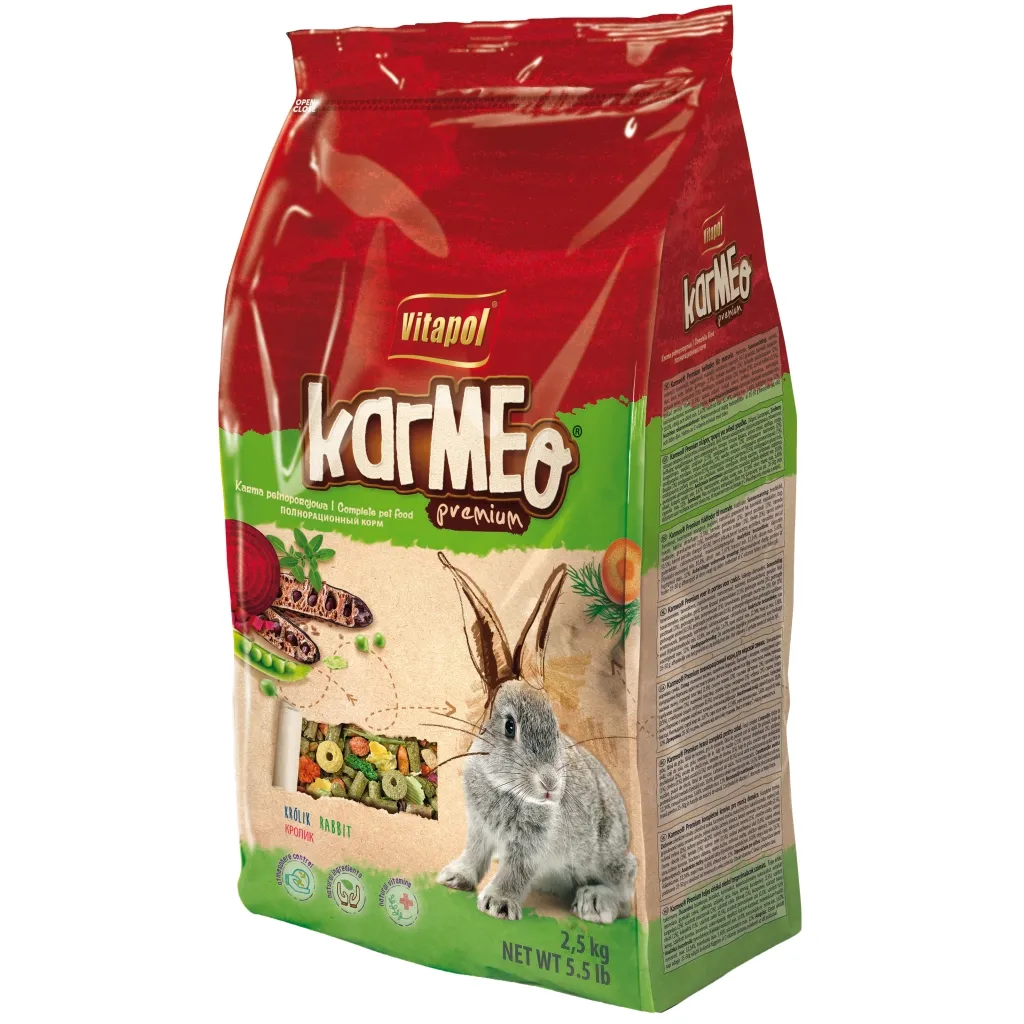 Корм для гризунів Vitapol KARMEO кроликів 2.5 кг (5904479012685)