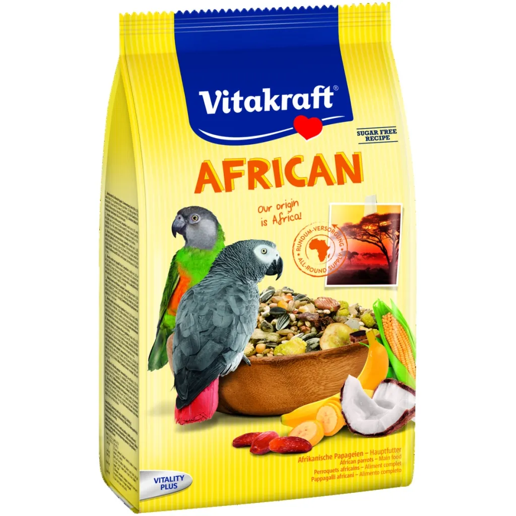Корм для птахів Vitakraft African африканських попугаїв 750 г (4008239216403)