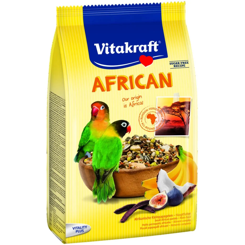 Корм для птиц Vitakraft African неразлучников и других маленьких африканских попугаев 750 г (4008239216410)
