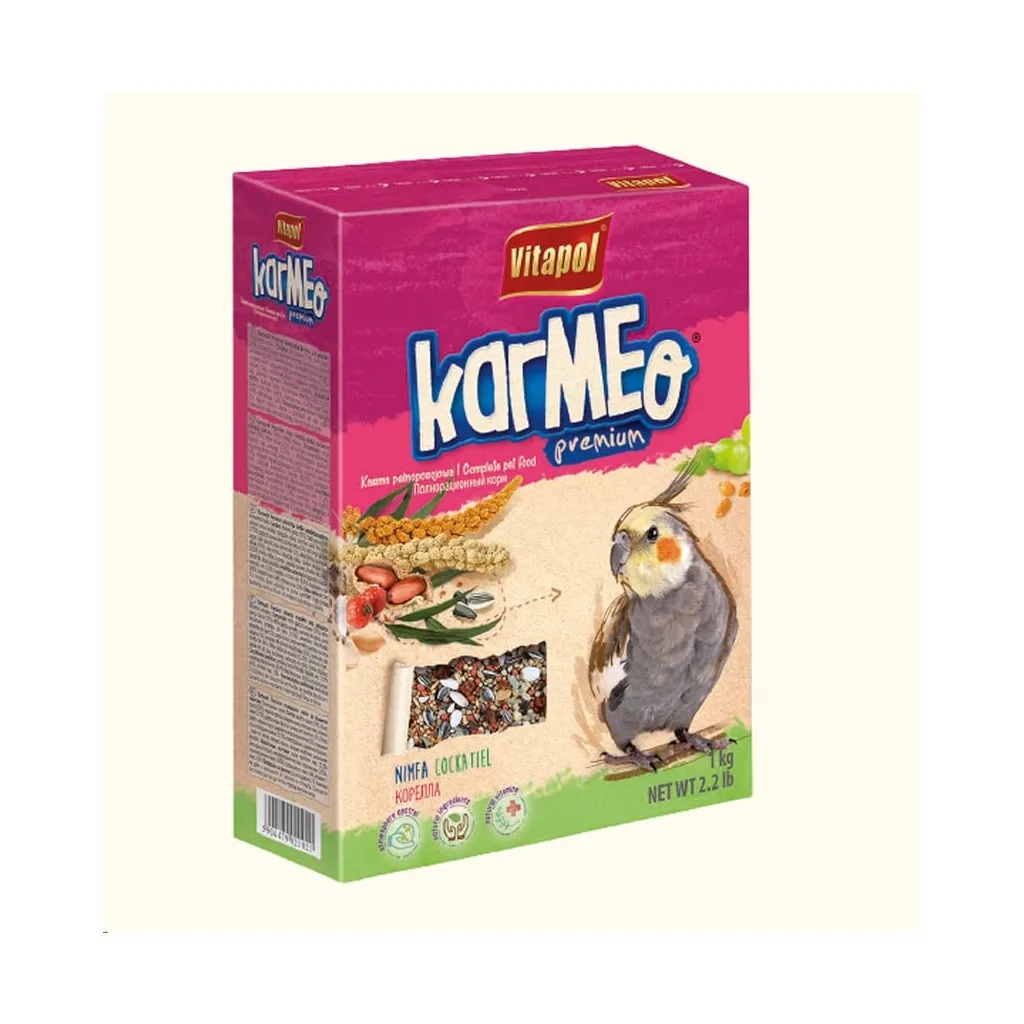 Корм для птахів Vitapol KARMEO німф 1 кг (5904479022028)