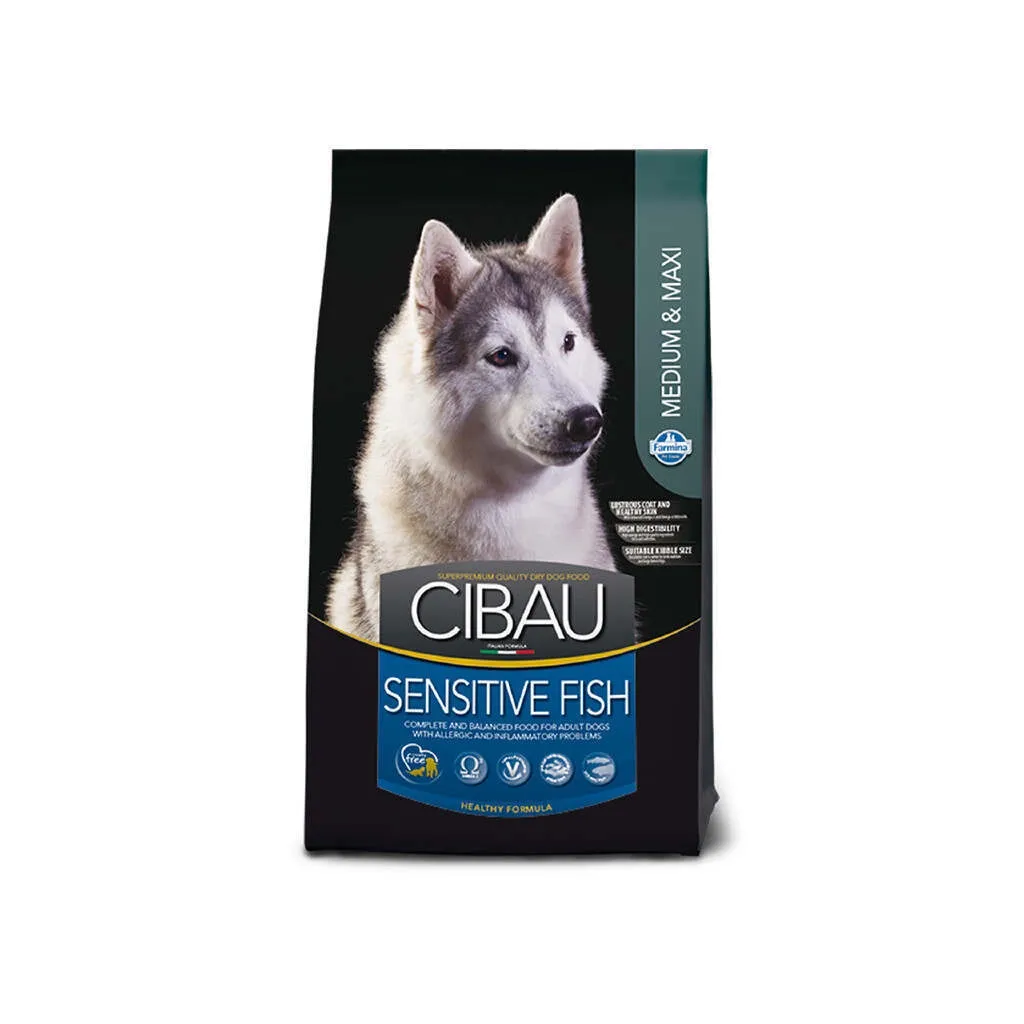 Сухий корм для собак Farmina Cibau Sensitive Adult Medium&Maxi з рибою 12 кг (8010276031037)