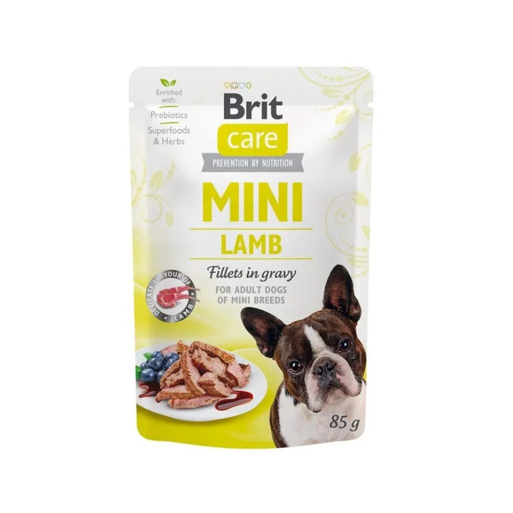 Влажный корм для собак Brit Care Mini pouch 85 г (филе ягненка в соусе) (8595602534401)