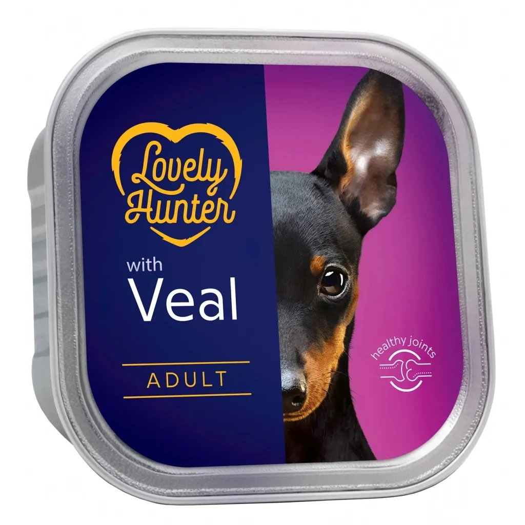 Вологий корм для собак Lovely Hunter Adult Veal 150 г (LHU45444)