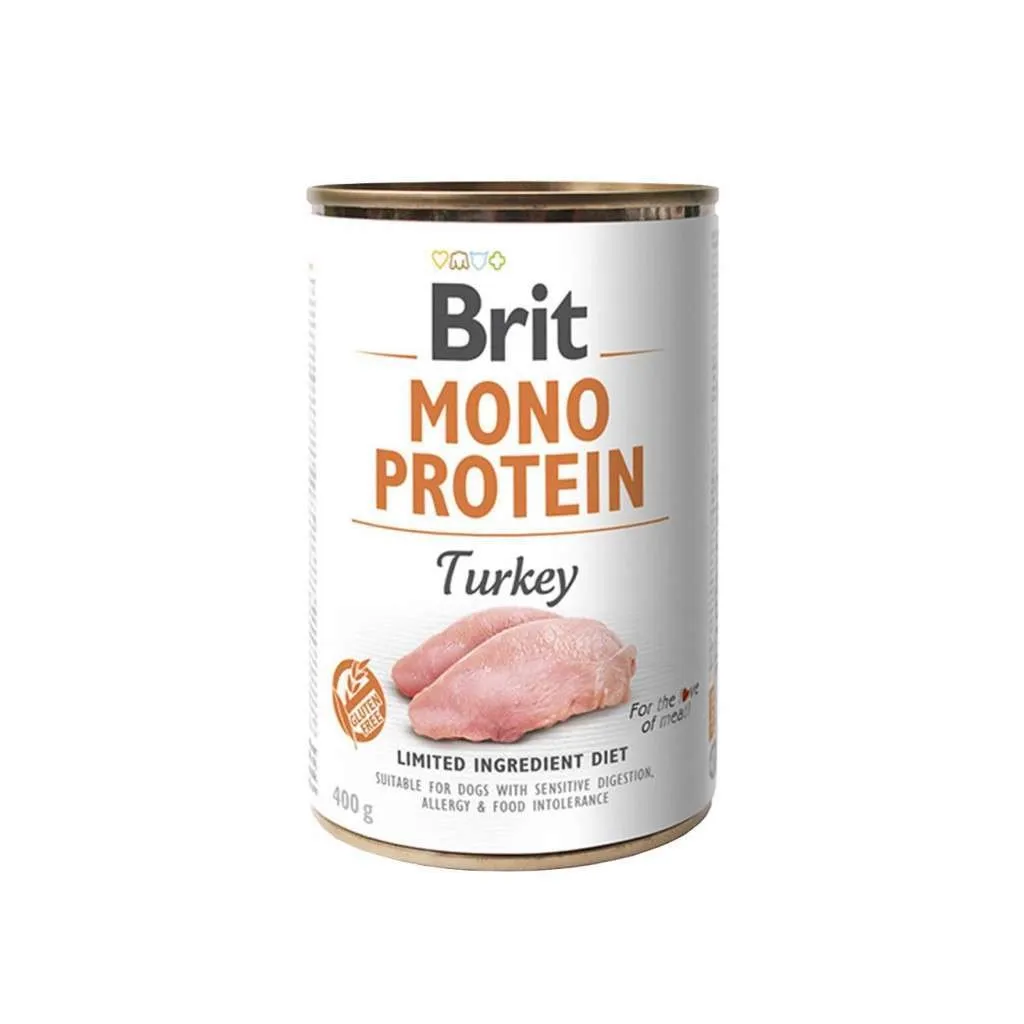  Brit Mono Protein с индейкой 400 г (8595602525393/8595602555406)