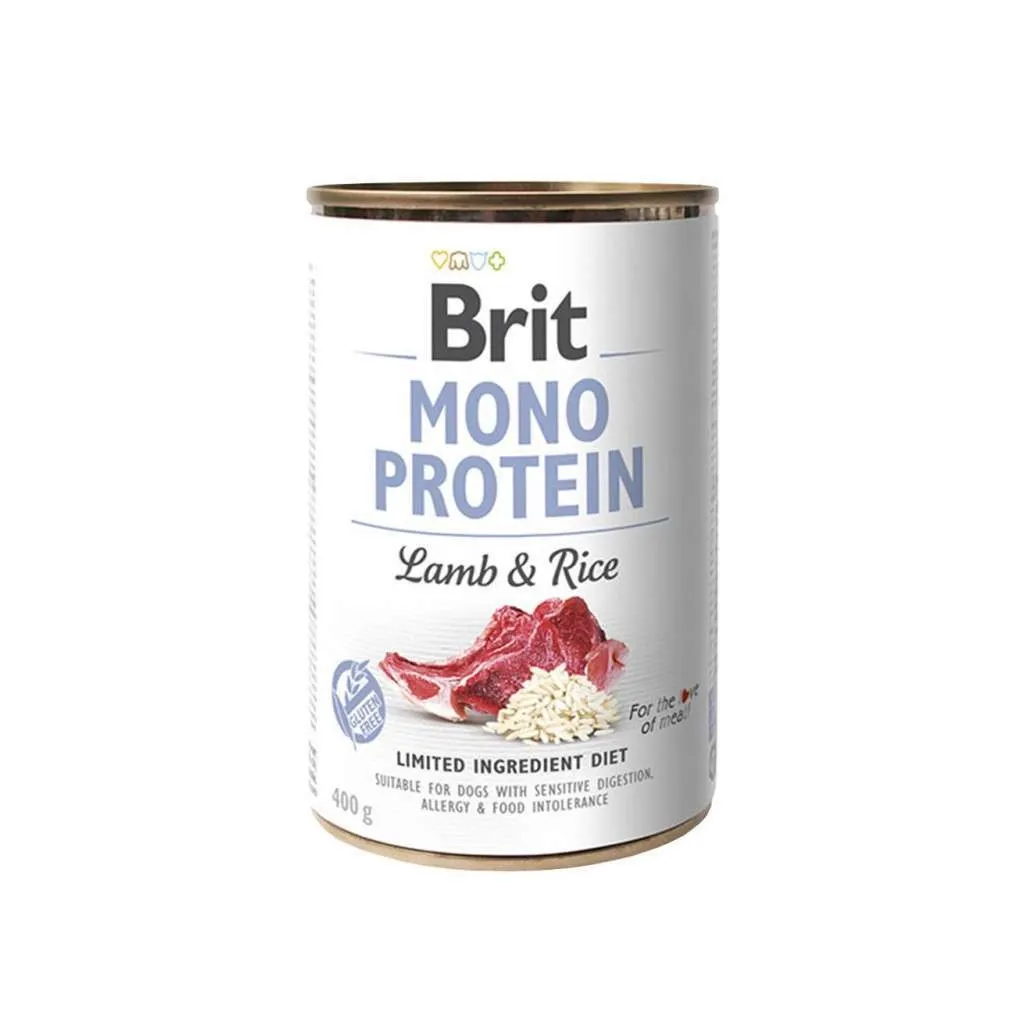  Brit Mono Protein с ягненком и рисом 400 г (8595602525331)