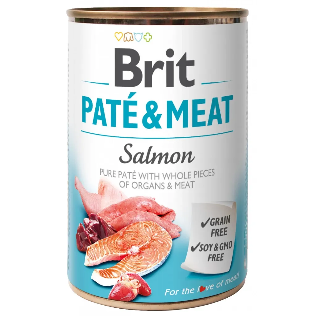  Brit Pate and Meat со вкусом лосося 400 г (8595602530267)