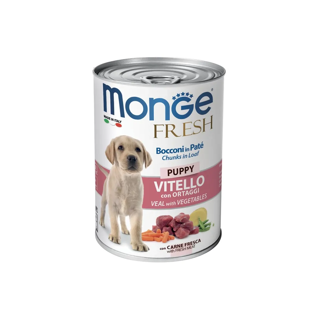  Monge Dog FRESH Puppy телятина с овощами 400 г (8009470014441)