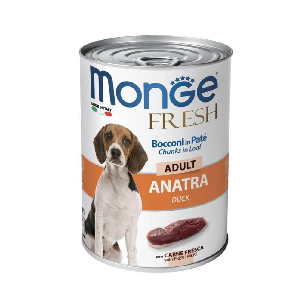 Консерва для собак Monge Dog Fresh качка 400 г (8009470014564)