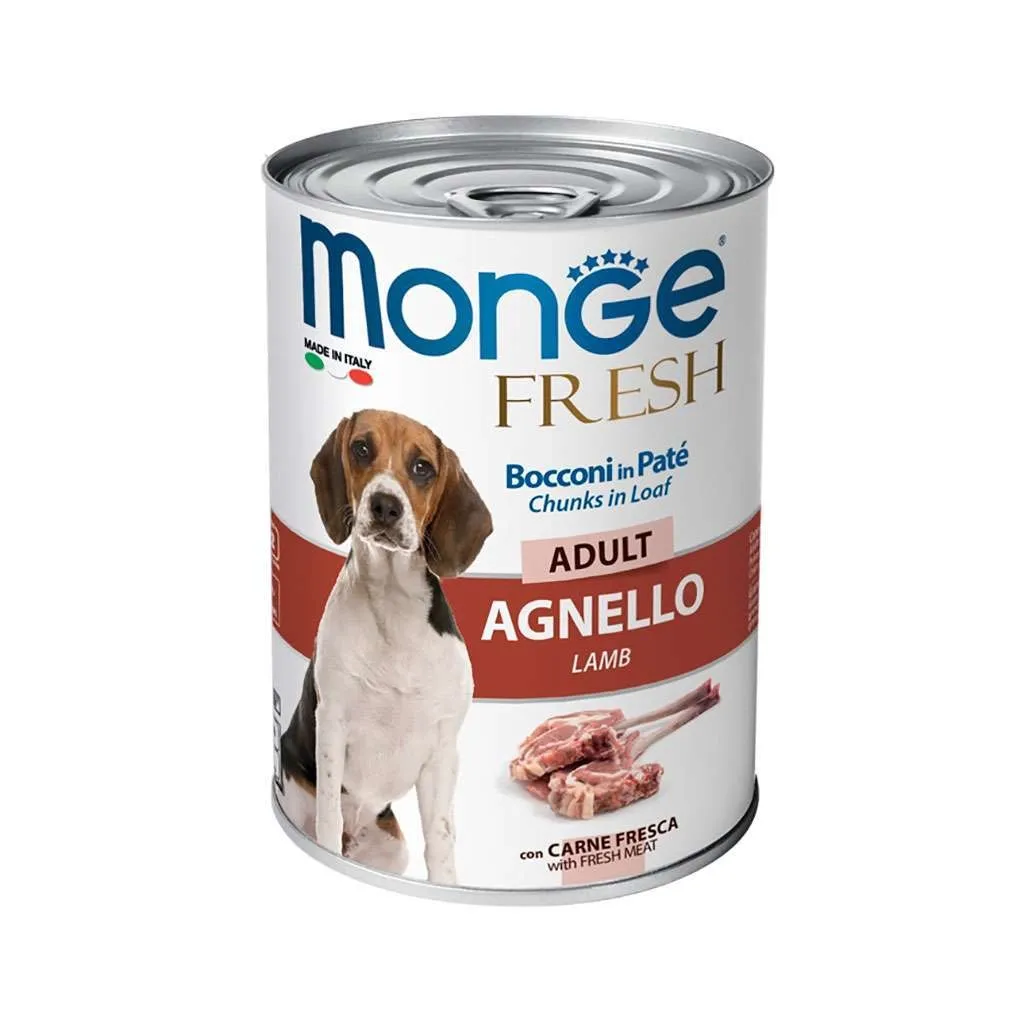 Консерва для собак Monge Dog Fresh ягняти 400 г (8009470014571)