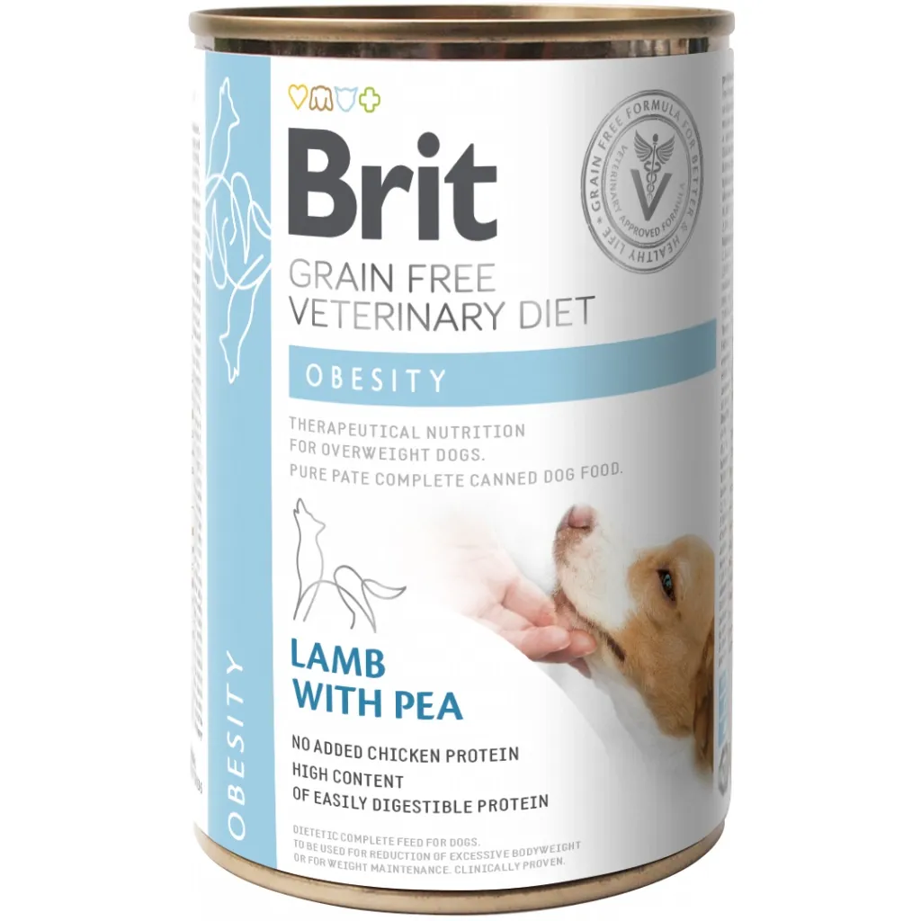 Консерва для собак Brit GF VetDiets Dog Obesity 400 г (8595602536115)