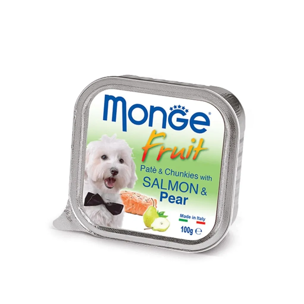 Консерва для собак Monge DOG FRUIT лосось з грушею 100 г (8009470013246)