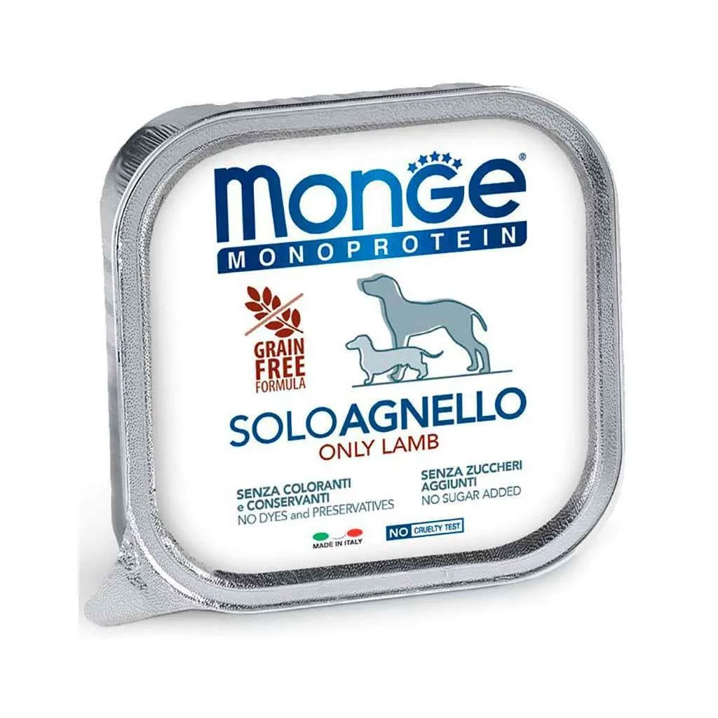  Monge Dog Solo 100% ягненка 150 г (8009470014151)
