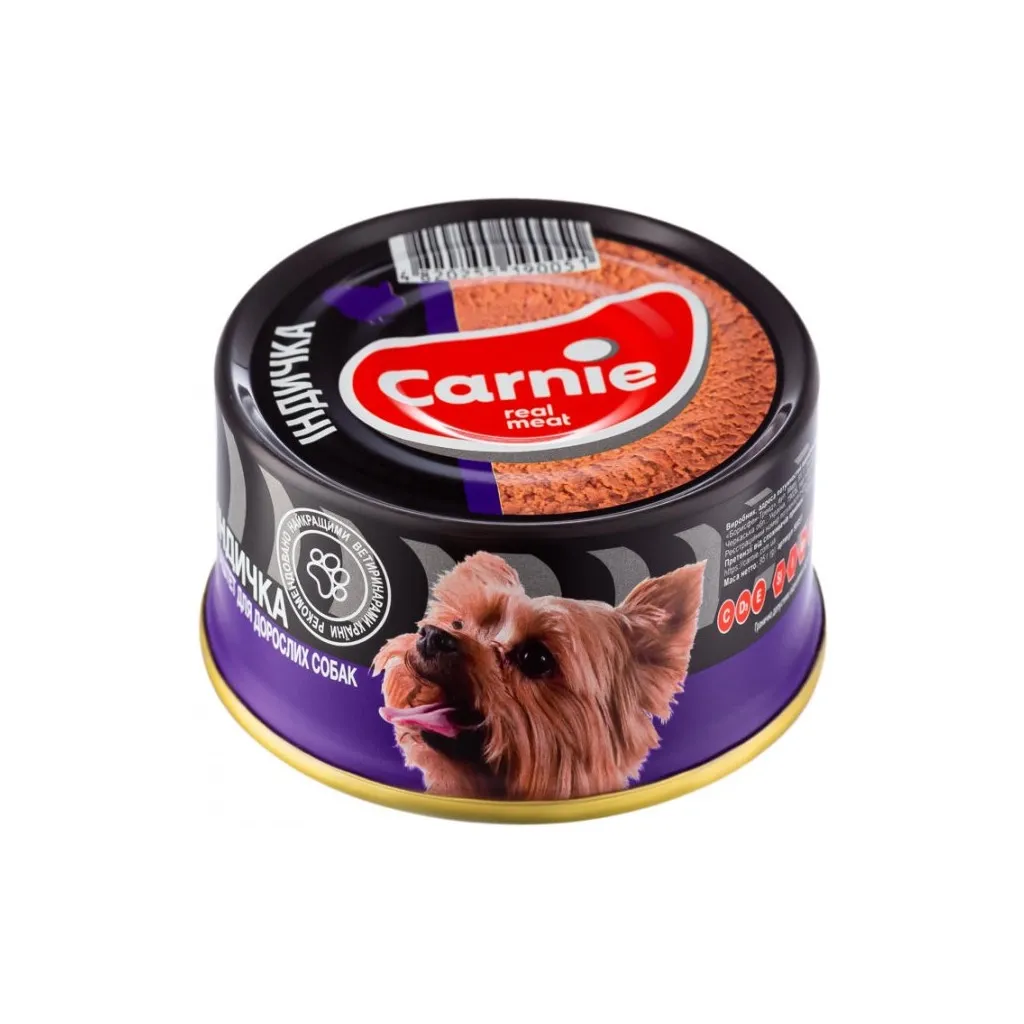 Консерва для собак Carnie Dog м'ясний паштет з індичкою 90 г (4820255190532)