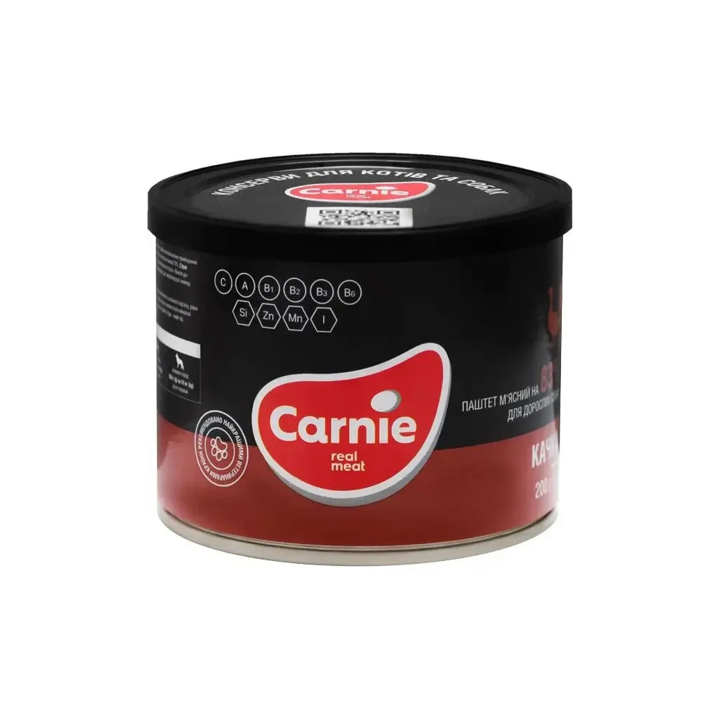 Консерва для собак Carnie Dog м'ясний паштет з качки 200 г (4820255190174)
