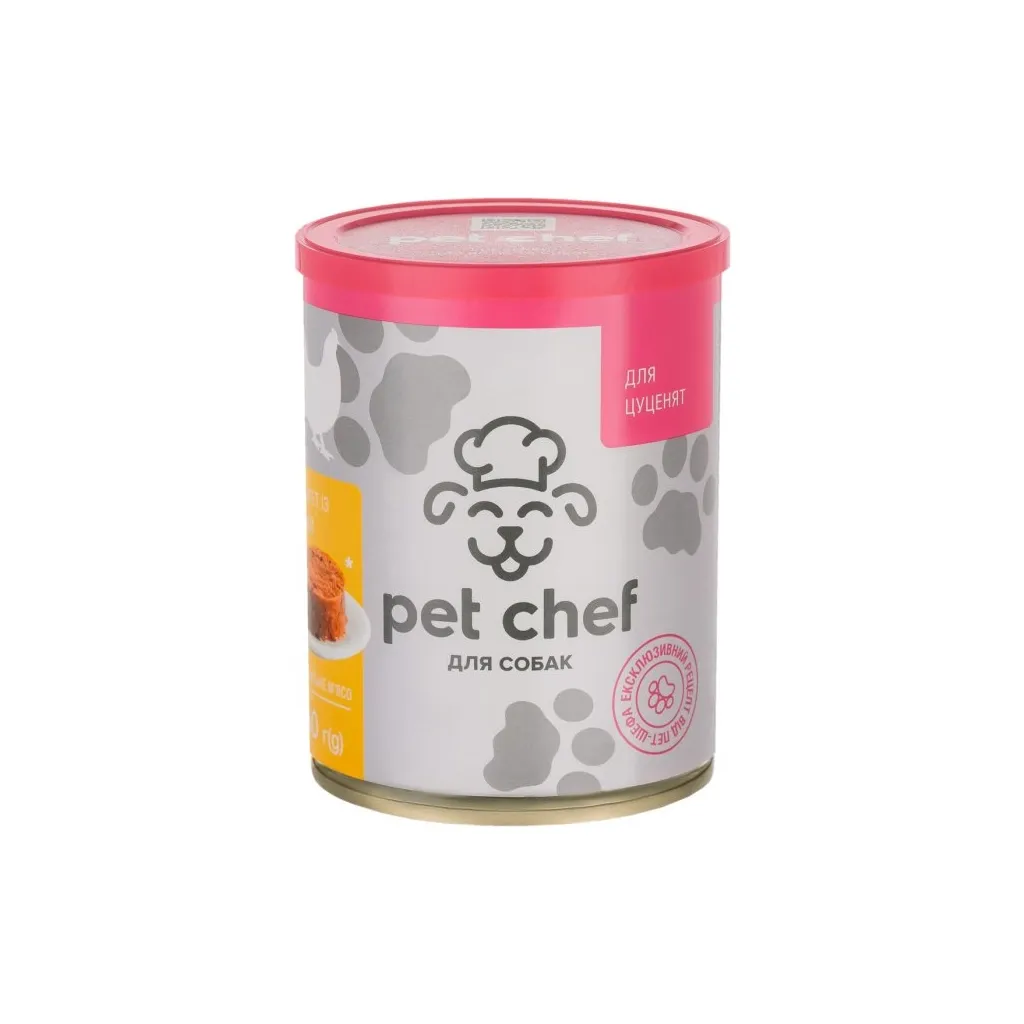  Pet Chef паштет с курицей щенков 360 г (4820255190372)