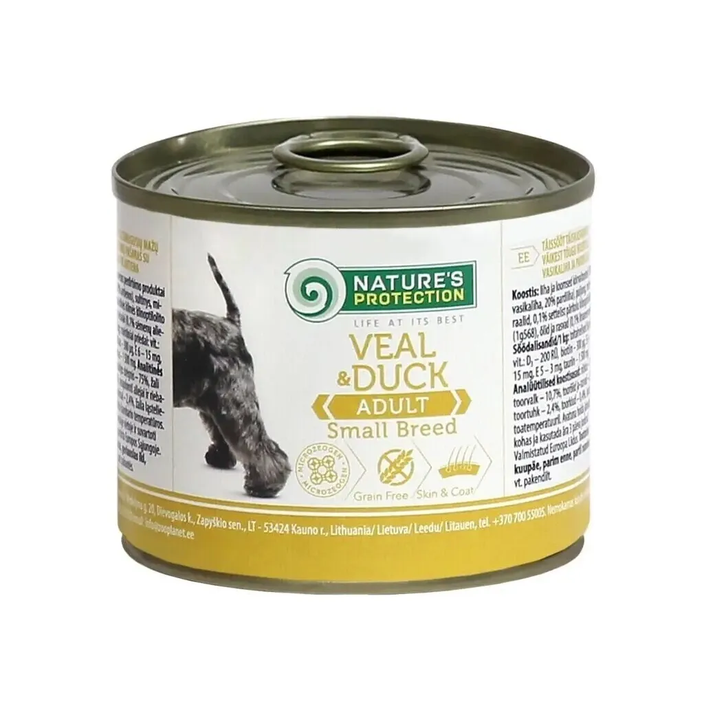  Nature's Protection Adult small breed Veal & Duck 200 г (KIK45095)
