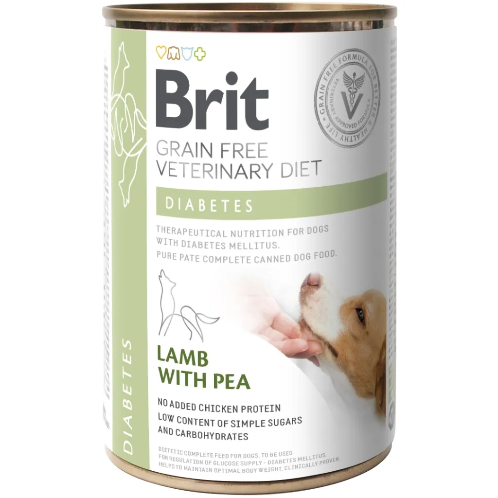 Консерва для собак Brit GF VetDiets Dog Diabetes 400 г (8595602535910)