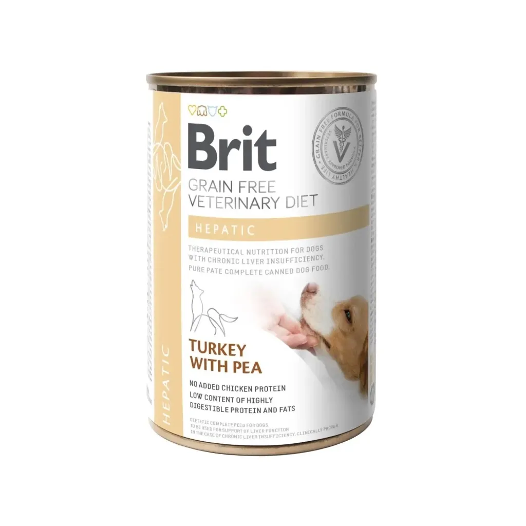 Консерва для собак Brit GF VetDiets Dog Hepatic 400 г (8595602536030)