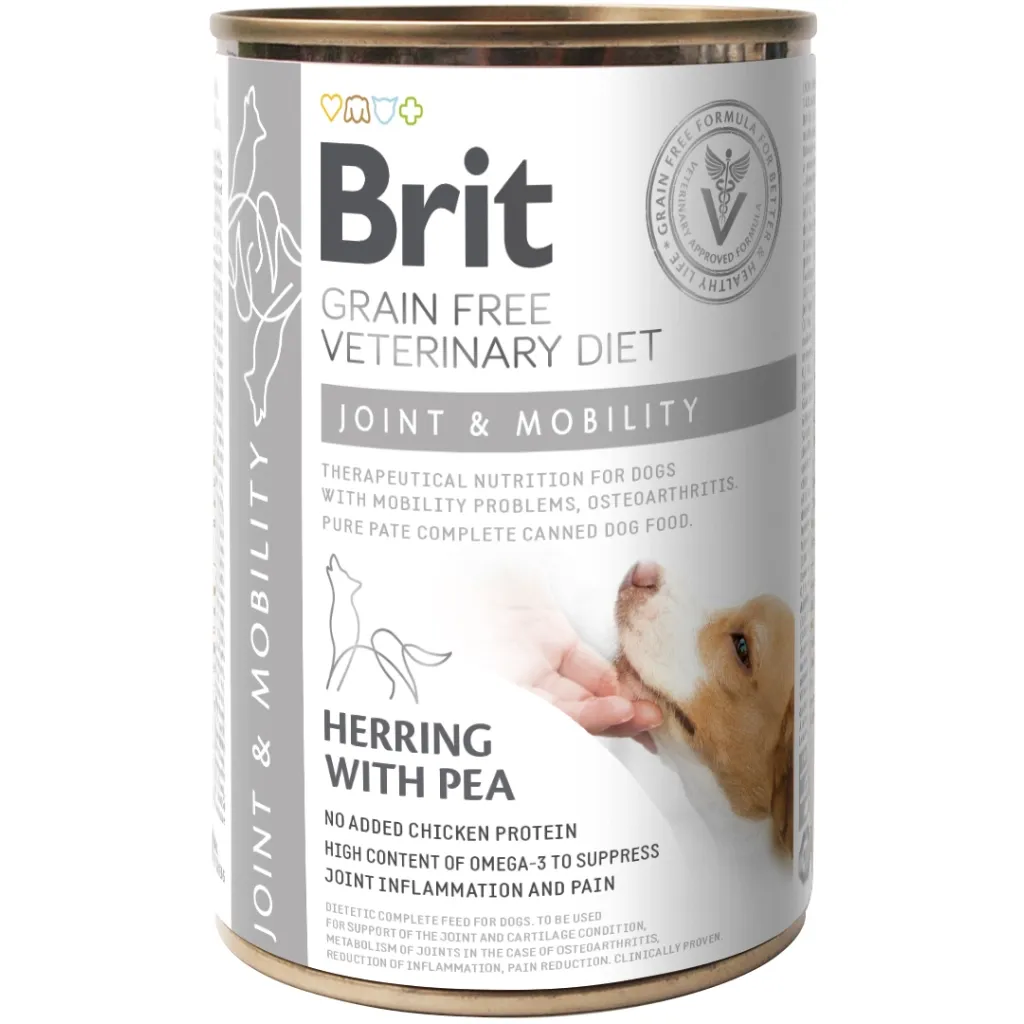 Консерва для собак Brit GF VetDiets Dog Joint&Mobility 400 г (8595602535996)