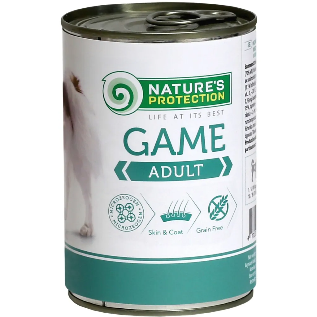 Консерва для собак Nature's Protection Adult Game 400 г (KIK45093)