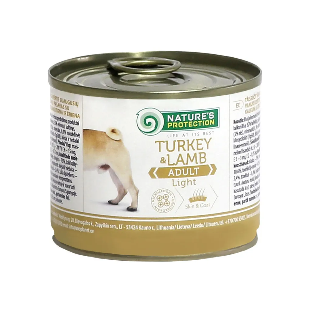 Консерва для собак Nature's Protection Adult Light Turkey&Lamb 200 г (KIK24519)