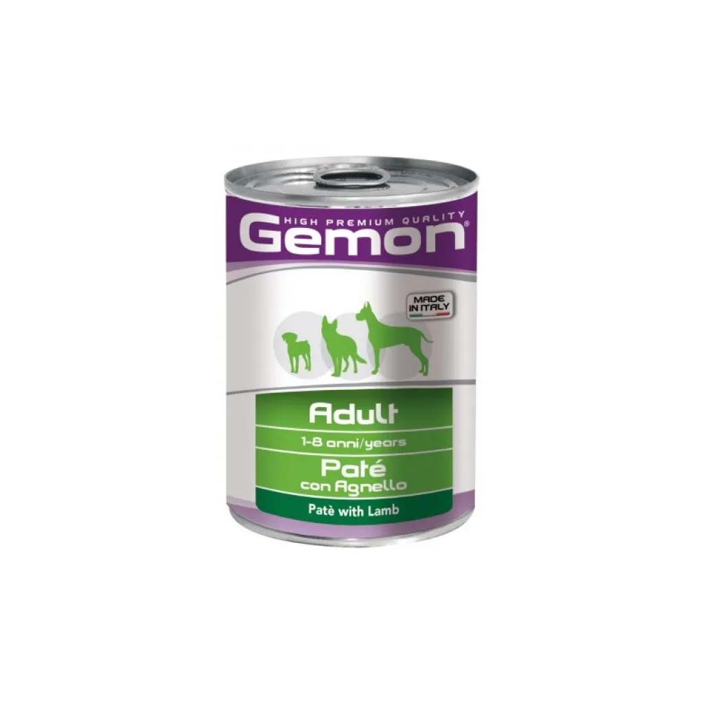 Консерва для собак Gemon Dog Wet Adult паштет з ягням 400 г (8009470387811)